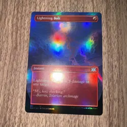 Lightning Bolt (Borderless) Double Masters 2022 Foil NM - Image 1