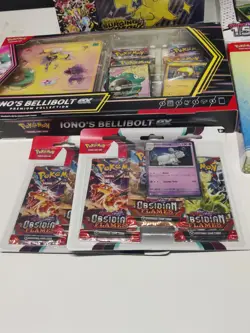 (10x) Pokemon Lot Bundle, Prismatic, Obsidian Flames, Surging Sparks, Shrouded - Image 3
