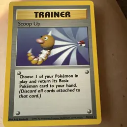 Pokemon TCG Scoop Up Base Set Trainer 78/102 Unlimited Rare - Image 1