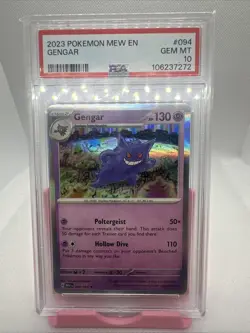 2023 POKEMON MEW EN-151 #094 GENGAR PSA 10 - Image 1
