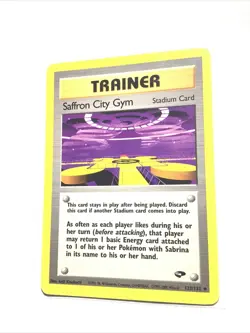 SAFFRON CITY GYM - 122/132 - Gym Challenge - Pokemon Card - LP - Image 1
