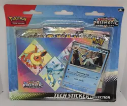 Pokemon TCG Scarlet Violet Prismatic Evolutions Tech Sticker Collection Glaceon! - Image 1