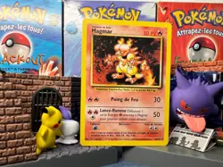 Magmar 36/102 Carte Rare Pokemon Set Base ED2 EXC/NM - Image 1