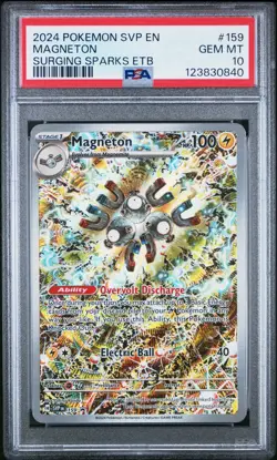 2024 POKEMON SVP EN-SV BLACK STAR PROMO | SURGING SPARKS ELITE TRAINER PSA 10 - Image 1