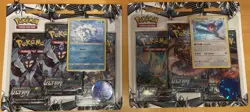 2 Pokemon Sun And Moon Ultra Prism Blister 3 Booster Pack Porygon-Z Vulpix Promo - Image 1
