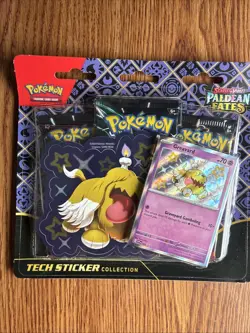 Pokemon TCG Scarlet & Violet Paldean Fates Tech Sticker Collection (Greavard) - Image 1