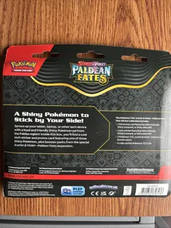 Pokemon TCG Paldean Fates Tech Sticker Collection - 3 Packs SEALED - Image 2