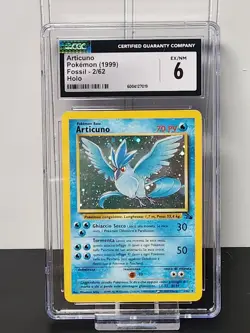 Pokemon TCG Articuno Fossil Unlimited 2/62 Holo Rare EX - CGC 6 - Image 1
