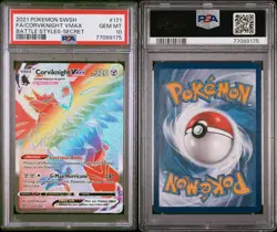 PSA 10 GEM MINT Corviknight VMAX 171/163 Battle Styles Secret Rare Holo Pokemon - Image 3