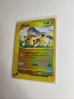 Pikachu 124/165 Reverse Holo Expedition E-SERIES Vintage Pokemon 2002 Rare - Image 3