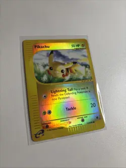 Pikachu 124/165 Reverse Holo Expedition E-SERIES Vintage Pokemon 2002 Rare - Image 4