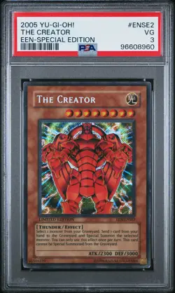 2005 YU-GI-OH! ELEMENTAL ENERGY SPECIAL ED #ENSE2 THE CREATOR PSA 3 - Image 1