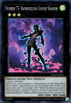 Number 75: Bamboozling Gossip Shadow Unl Ed Super Rare TOCH-EN052 Yu-Gi-Oh! - Image 1