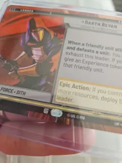 Star Wars Unlimited LotF Hyperspace Card LOF281 Darth Revan PACK FRESH - Image 2