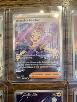 Pokemon Mega Evolution Lot Of 8 Cards Illustration Rares & Full Art Trainers - Image 3