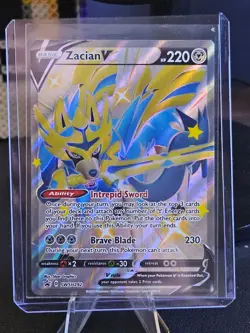 Zacian V (Shiny) SWSH292 SWSH: Sword & Shield Promo Cards Holo NM- - Image 4