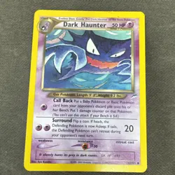 Dark Haunter Uncommon 36/105 Unlimited Neo Destiny Pokemon Card LP - Image 1