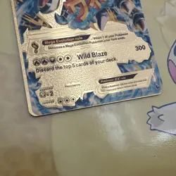 Mcharizard EX Mega M Charizard Gold Foil Fan Art Pokemon Card 108/106 NM - Image 2