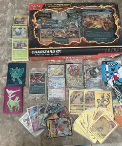Pokemon Promo Cards Lot & 5 Boosters- Charizard Ex Box 34 Promo Cards & More! - Image 2