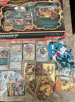 Pokemon Promo Cards Lot & 5 Boosters- Charizard Ex Box 34 Promo Cards & More! - Image 3