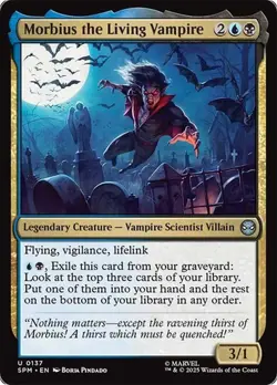 NM Morbius the Living Vampire, MTG, Marvel's Spider-Man, Magic, 137 - Image 1
