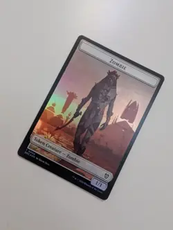 MTG - Zombie 0003/Shapeshifter Token (Foil) - Aetherdrift NM/M Condition - Image 2