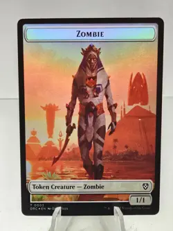 MTG - Zombie 0003/Champion of Wits Token (Foil) - Aetherdrift NM/M Condition - Image 1