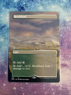 MTG Brushland Borderless NM The Brothers' War 298 BRO - Image 1