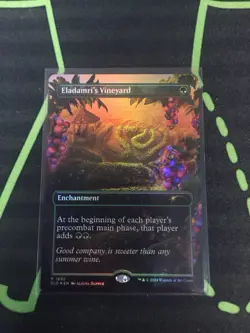 MTG Magic The Gathering Eldamri’s Vineyard Foil Secret Lair Green Enchantment - Image 1