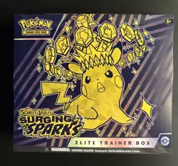 Pokemon TCG Scarlet & Violet Surging Sparks Sealed Elite Trainer Box ETB - Image 1
