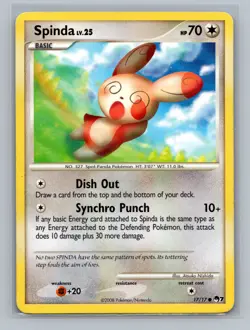 Pokemon TCG Spinda 017/017 POP Series 7 LP - Image 1