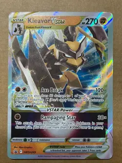 POKEMON TCG - KLEAVOR V/V STAR Sword Shield PROMO Card LOT 2022 SWSH248 SWSH249 - Image 2