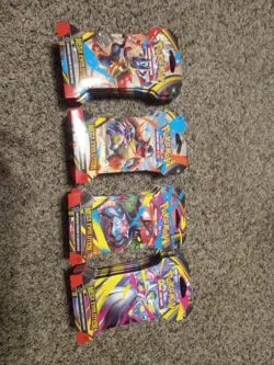 Pokemon TCG Mega Evolutions Full Art Set 4 Sleeved Booster packs Sealed - Image 1