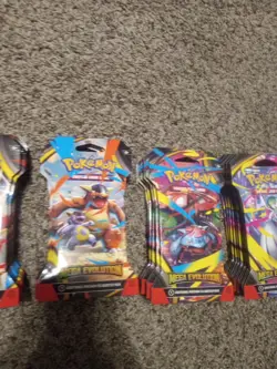 Pokemon TCG Mega Evolutions Full Art Set 4 Sleeved Booster packs Sealed - Image 5
