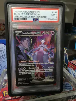 2025 Pokemon DRI EN Rocket's Mewtwo EX Special Illustration Rare Card - Image 1