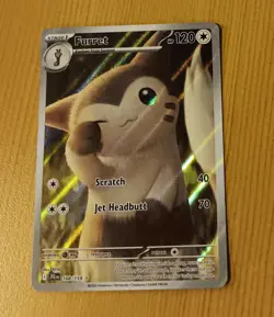 Furret 168/159 Sv09: Journey Together Holo POKEMON TCG NM PACK FRESH - Image 2