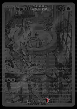 Pokemon SV Stellar Crown Secret Squirtle 148/142 AGS Gem-MT 10 FA Holo Rare 2024 - Image 3