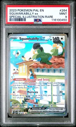 2023 POKEMON PAL EN-PALDEA EVOLVED #264 SQUAWKABILLY EX PSA 9 - Image 1