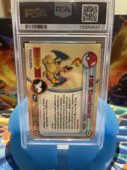 Pokemon TCG 1999 Topps Charizard Foil Black Topps #6 PSA 7 - Image 2