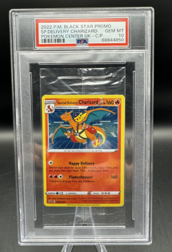 2022 Pokemon Center Special Delivery Charizard Promo SWSH075 Cello Pack PSA 10 - Image 1