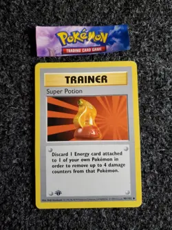 Pokemon Super Potion Shadowless 1st Edition Trainer 90/102 NM - Image 1
