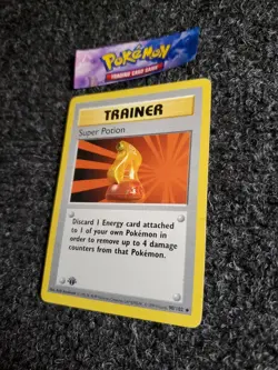 Pokemon Super Potion Shadowless 1st Edition Trainer 90/102 NM - Image 2