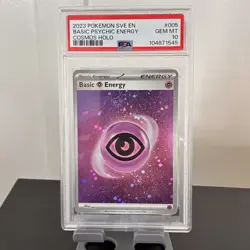 2023 Pokemon Sve Basic Energy Cosmos Holo #5 Psa 10 - Image 1