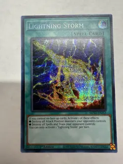 Yugioh TCG Lightning Storm MP22-EN253 Secret Rare 2022 Tin of the Pharaoh's Gods - Image 1