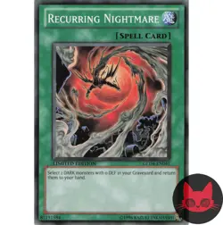 Yugioh Recurring Nightmare GLD4-EN041 Common Limited Edition NM - Image 1
