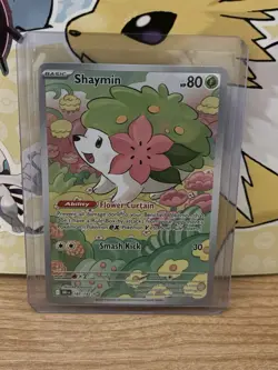 Pokemon TCG Shaymin Holo Card 185/182 Illustration Rare, 2025 Destined Rivals - Image 1