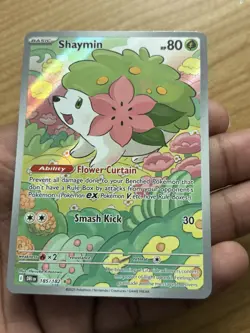 Pokemon TCG Shaymin Holo Card 185/182 Illustration Rare, 2025 Destined Rivals - Image 4