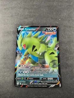 Pokemon Battle Styles Tyranitar V Ultra Rare Card 097/163 NM - Image 1