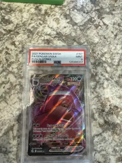 Pokemon Card Gengar VMAX 157/264 Full Art 2021 Fusion Strike PSA 9 Mint - Image 1