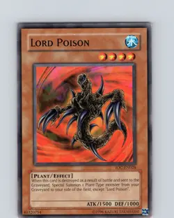 Yu-Gi-Oh TCG Lord Poison IOC-EN028 Unlimited Common Card Played LP - Image 1